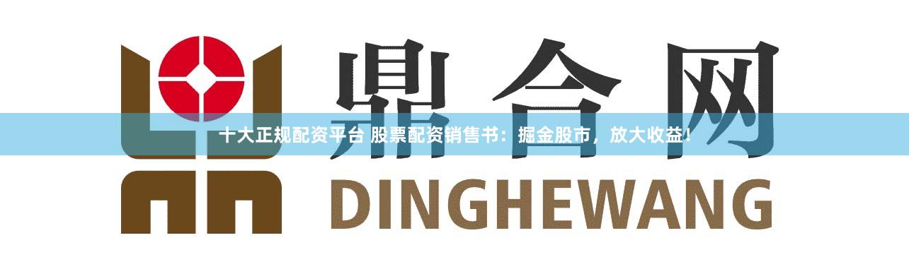 十大正规配资平台 股票配资销售书：掘金股市，放大收益！